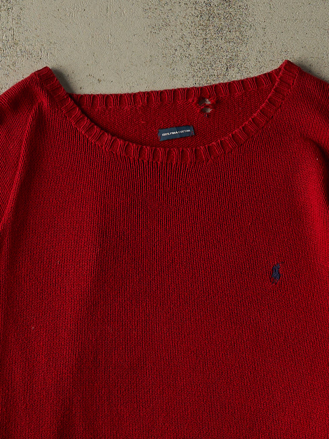 Vintage 90s Red Polo Knit (XL/XXL)