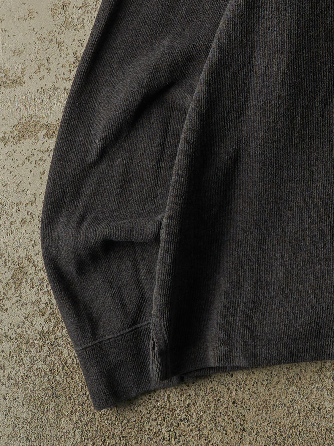 Vintage 90s Charcoal Grey Polo Quarter Zip Knit (M/L)