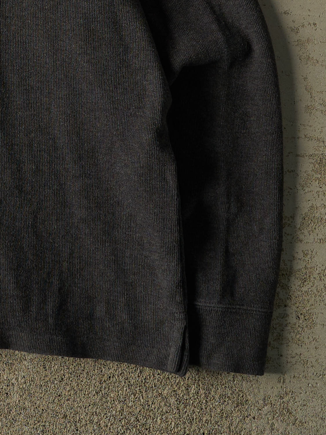 Vintage 90s Charcoal Grey Polo Quarter Zip Knit (M/L)