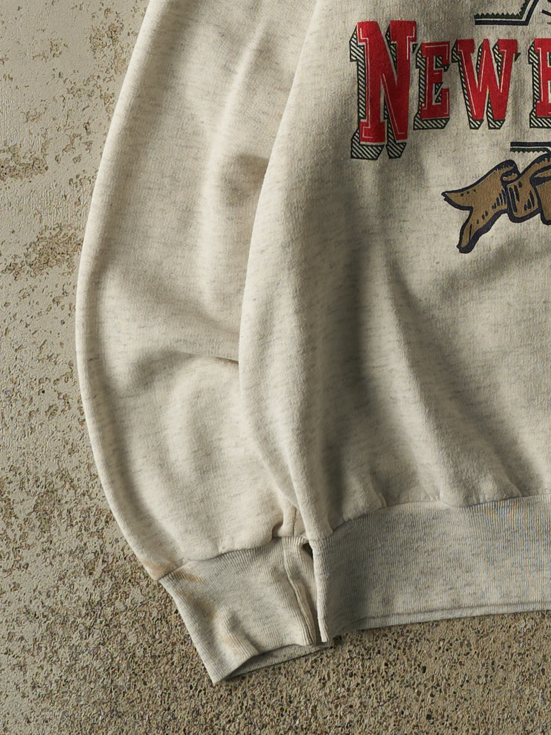 Vintage 80s Grey New Brunswick Quarter Zip Sweater (S/M)