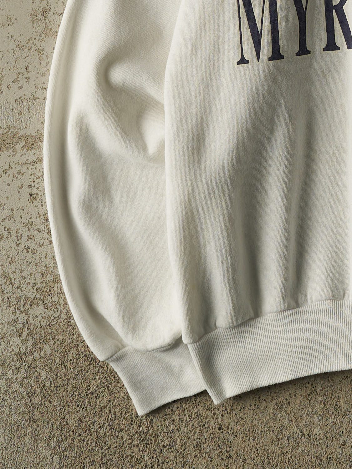 Vintage 80s White Myrtle Beach Sail Boat Crewneck (L/XL)