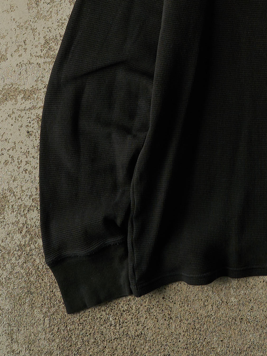 Vintage Y2K Black Polo Thermal Long Sleeve (M/L)