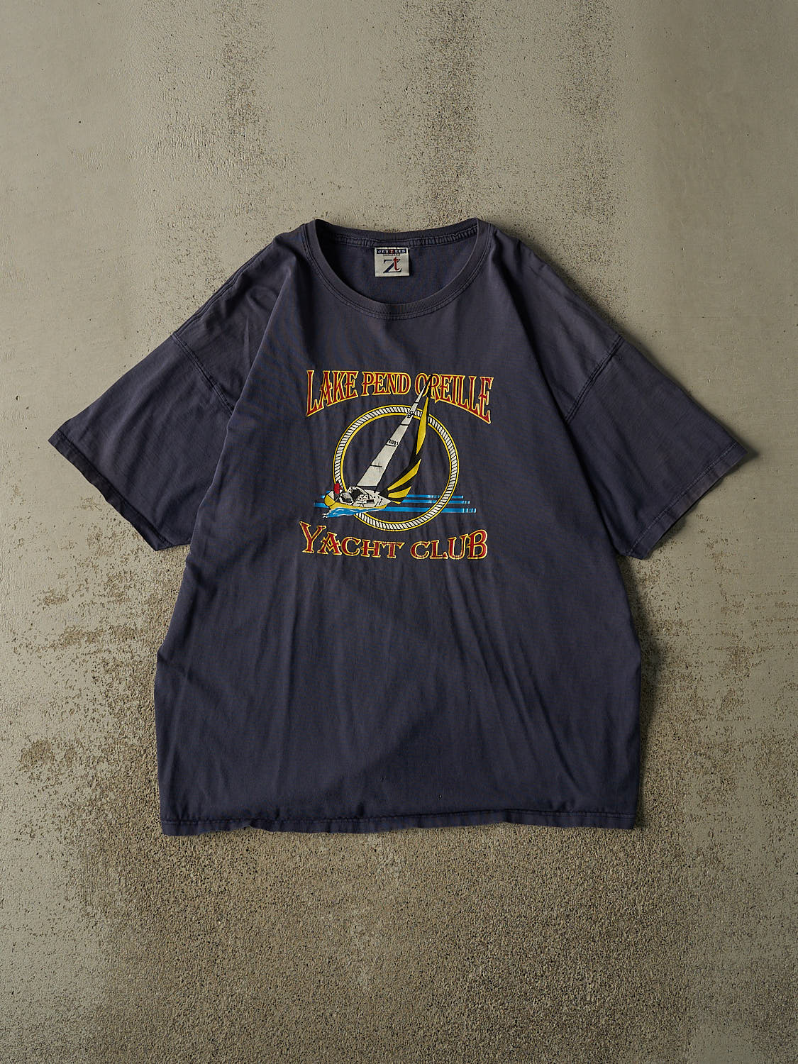 Vintage 90s Navy Blue Lake Pend Oreille Yacht Club Tee (XL)