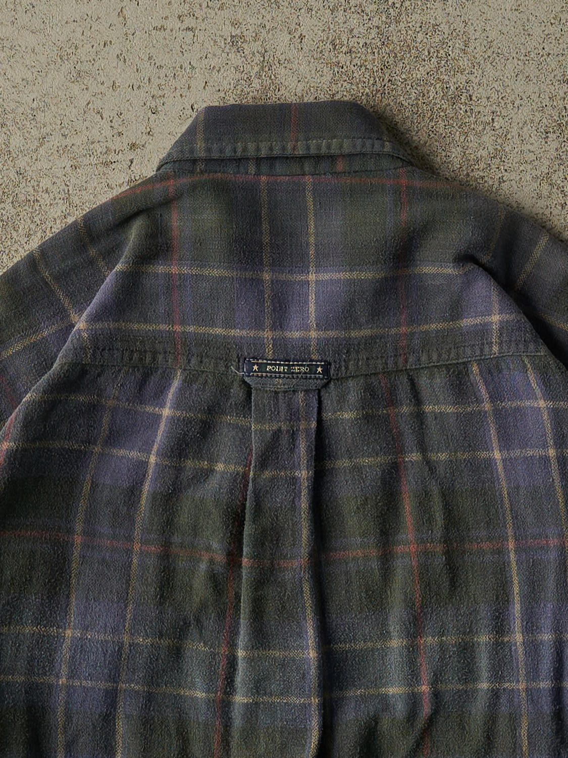 Vintage 90s Green Point Zero Button Up Long Sleeve (XL)