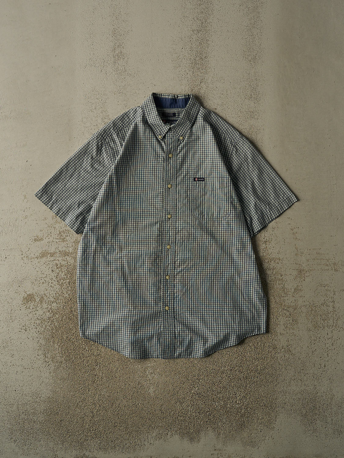 Vintage 90s Green Chaps Button Up Tee (XL)
