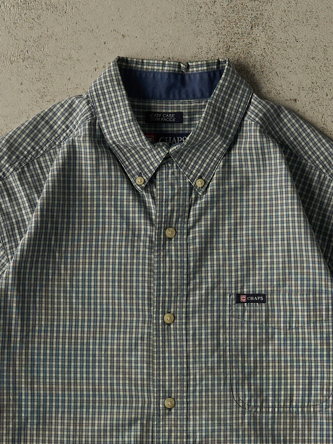 Vintage 90s Green Chaps Button Up Tee (XL)