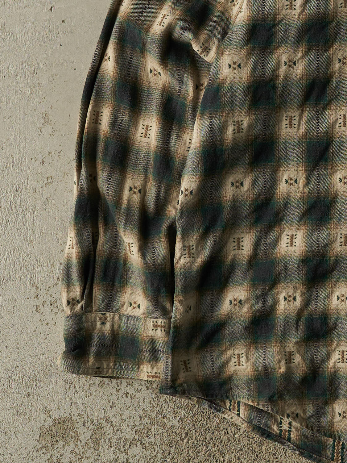 Vintage 90s Green Woolrich Button Up Long Sleeve (XXL)