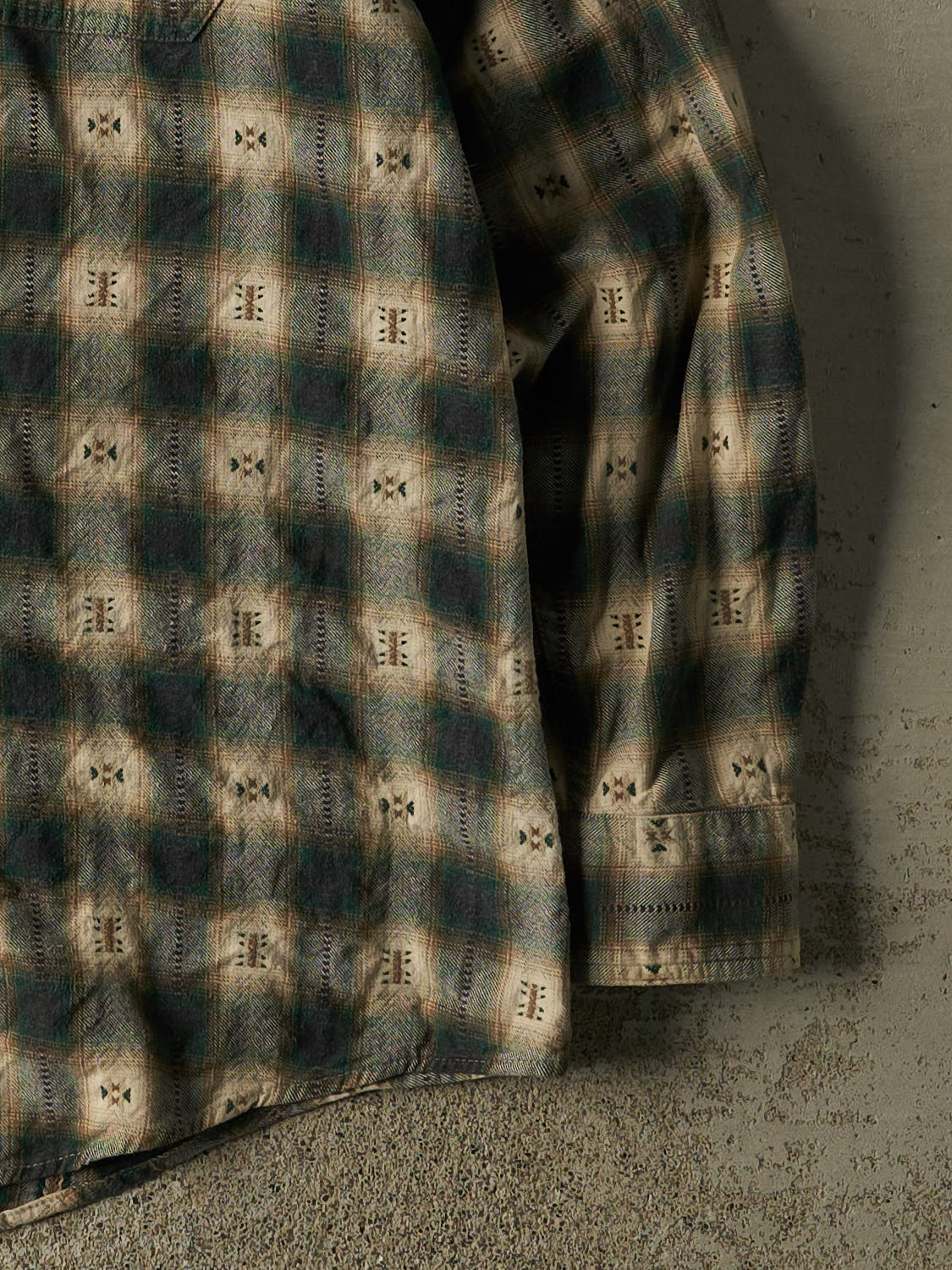 Vintage 90s Green Woolrich Button Up Long Sleeve (XXL)