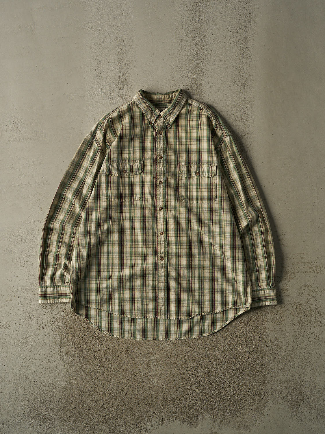 Vintage 90s Green Gap Button Up Long Sleeve (XL/XXL)