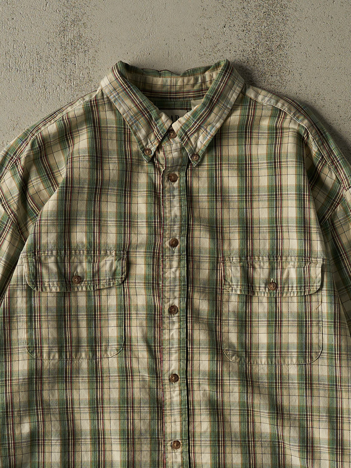 Vintage 90s Green Gap Button Up Long Sleeve (XL/XXL)