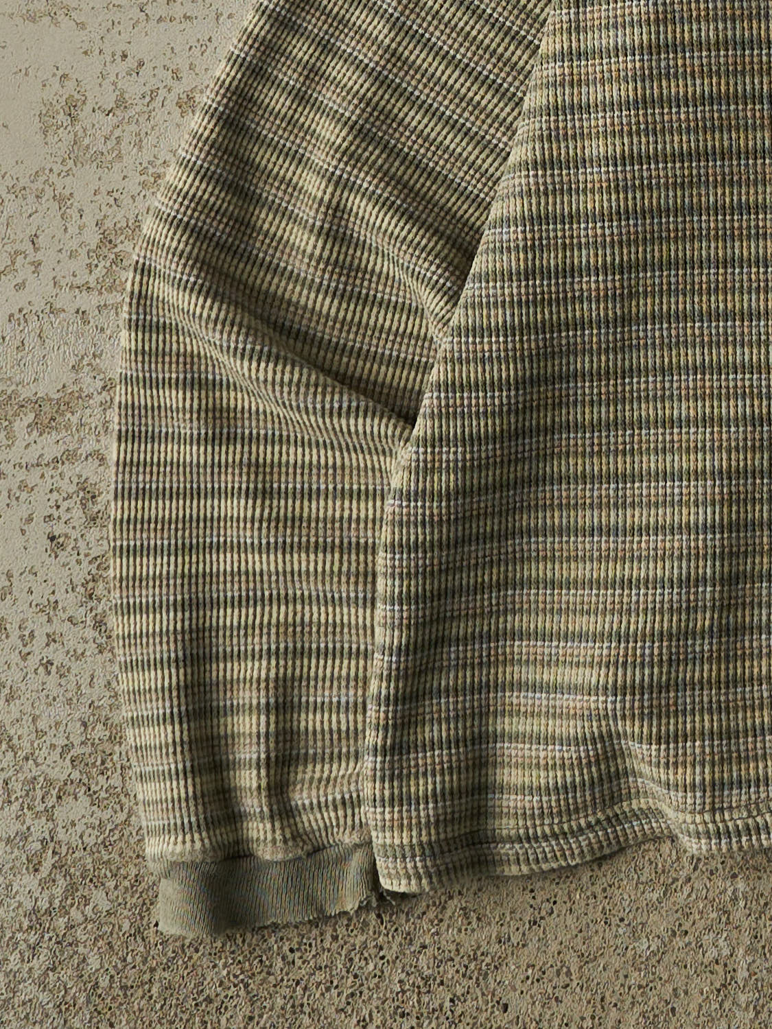 Vintage 90s Green Roots Thermal Long Sleeve (S/M)