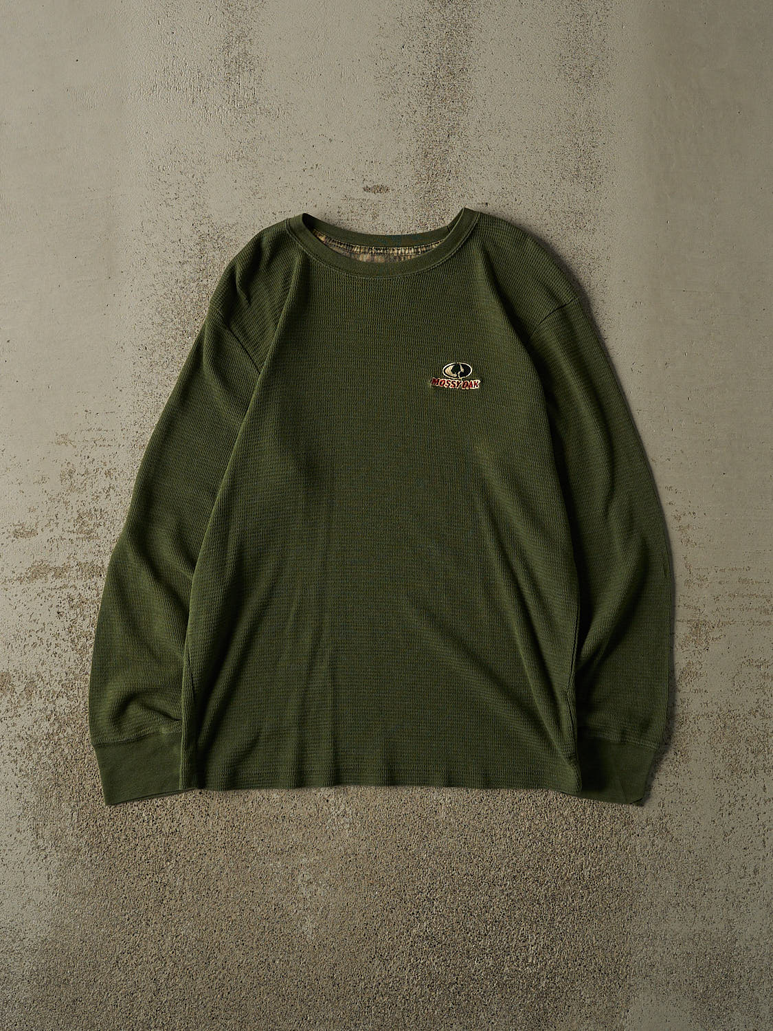 Vintage Y2K Green Mossy Oak Thermal Long Sleeve (M/L)