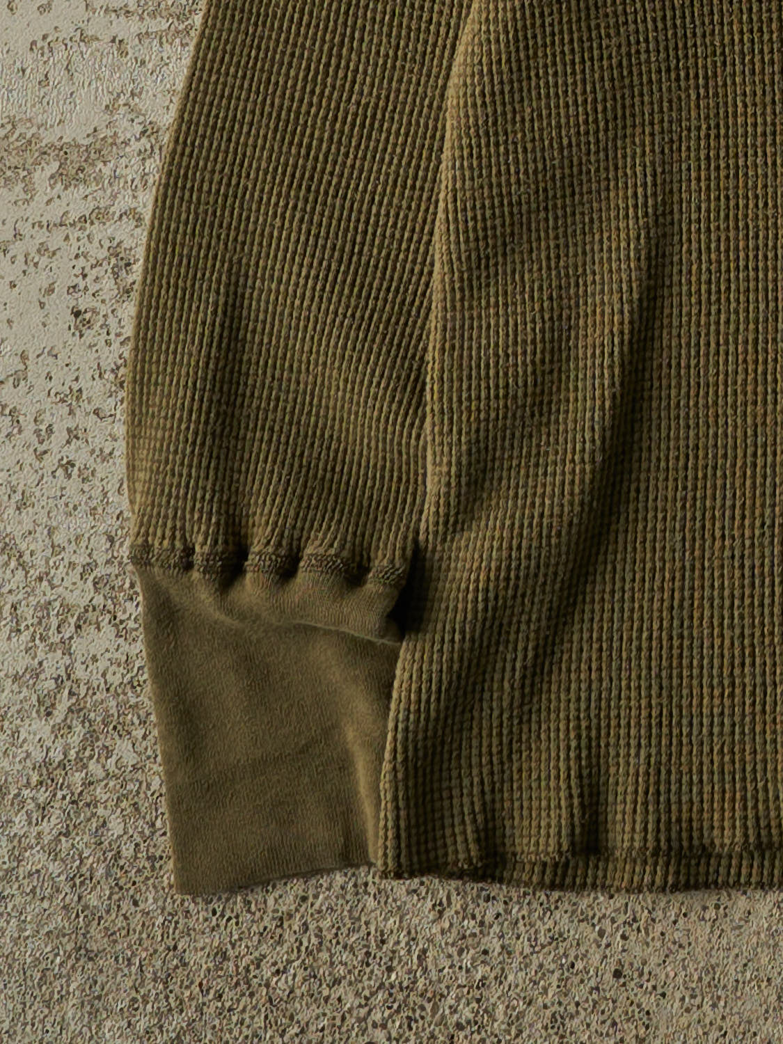 Vintage 90s Faded Green Thermal Long Sleeve (XS/S)