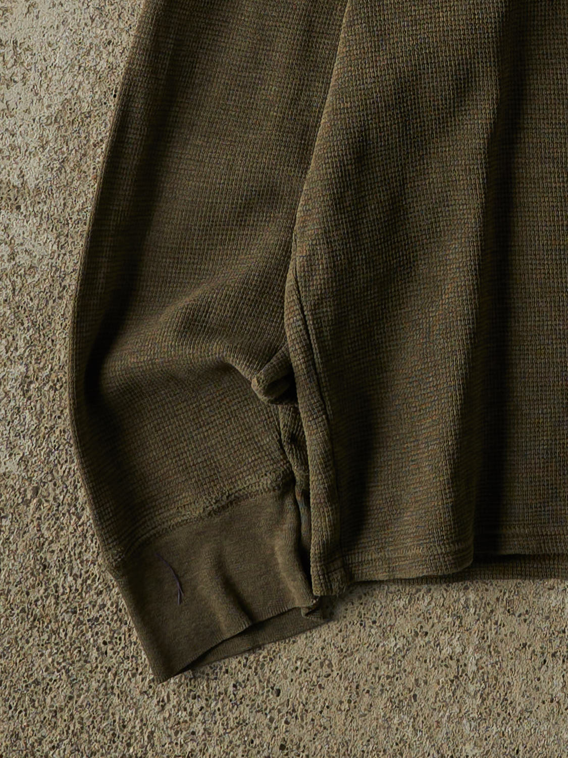 Vintage Y2K Green Polo Thermal Long Sleeve (S/M)