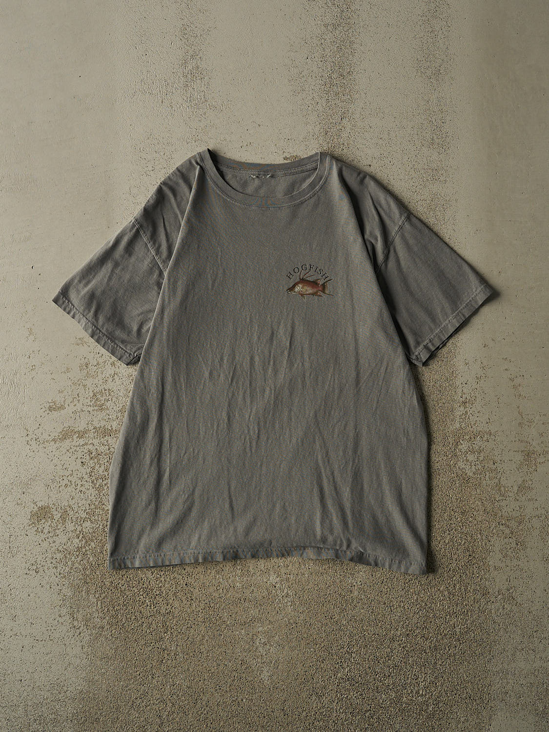 Vintage Y2K Grey Hogfish Tee (L)