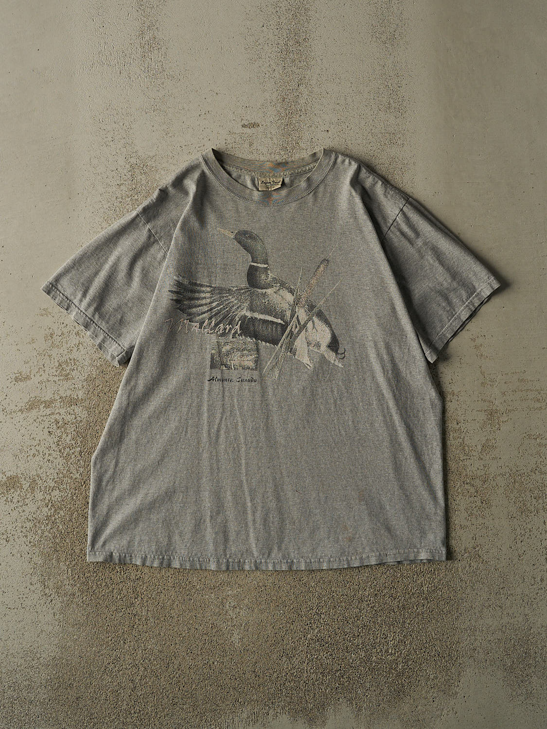 Vintage 90s Grey Mallard Duck Tee (XL)