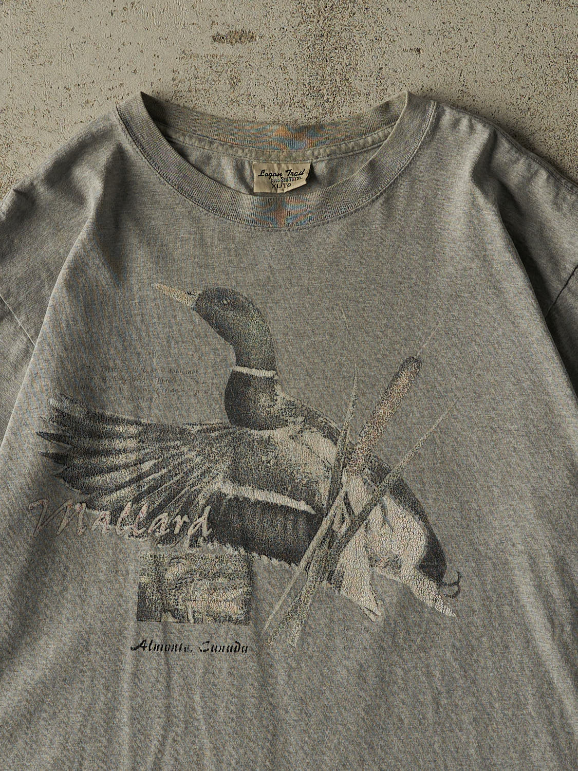 Vintage 90s Grey Mallard Duck Tee (XL)