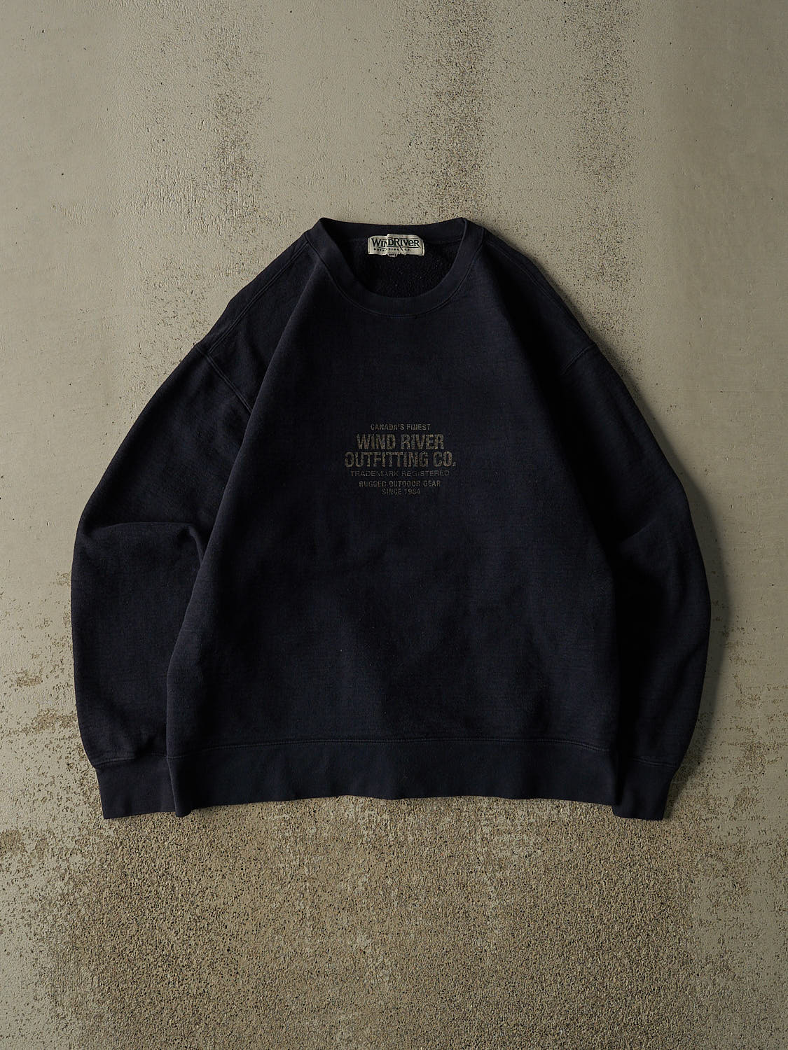 Vintage 90s Navy Blue Wind River Logo Crewneck (S)