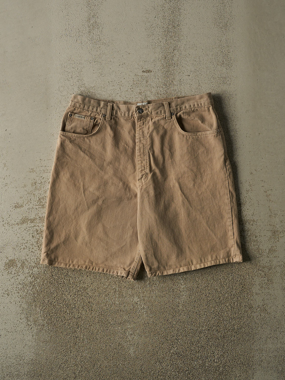 Vintage Y2K Beige Calvin Klein Denim Shorts (37x9.5)