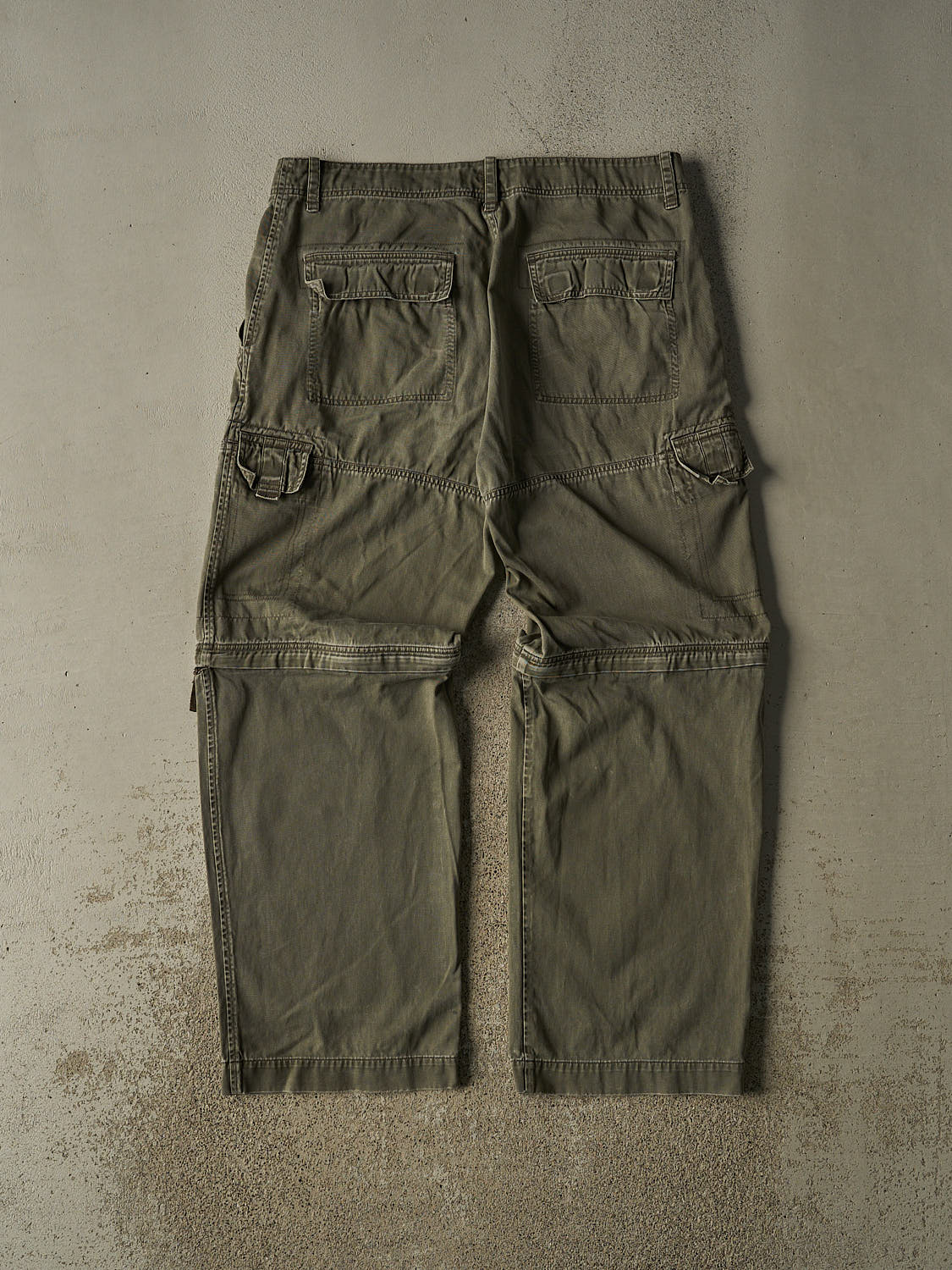 Vintage 90s Green Zip Off Cargo Pants (36x30)