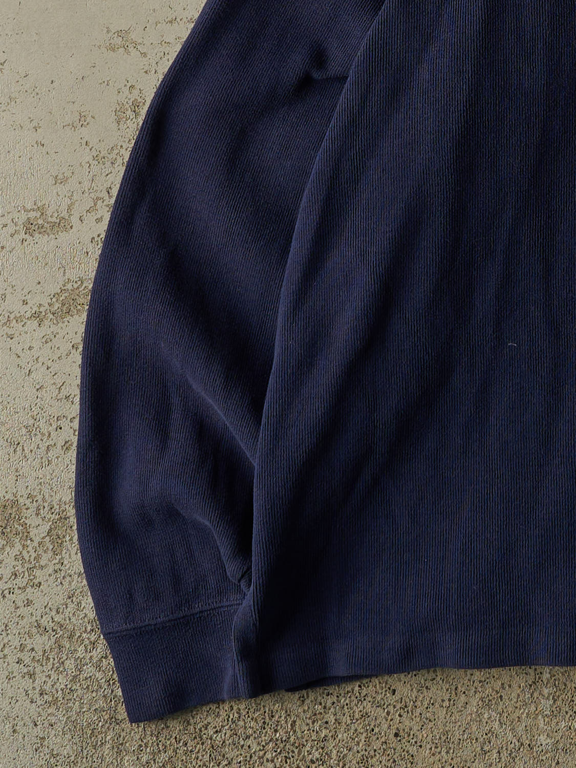 Vintage 90s Navy Blue Polo Quarter Zip Knit (M/L)