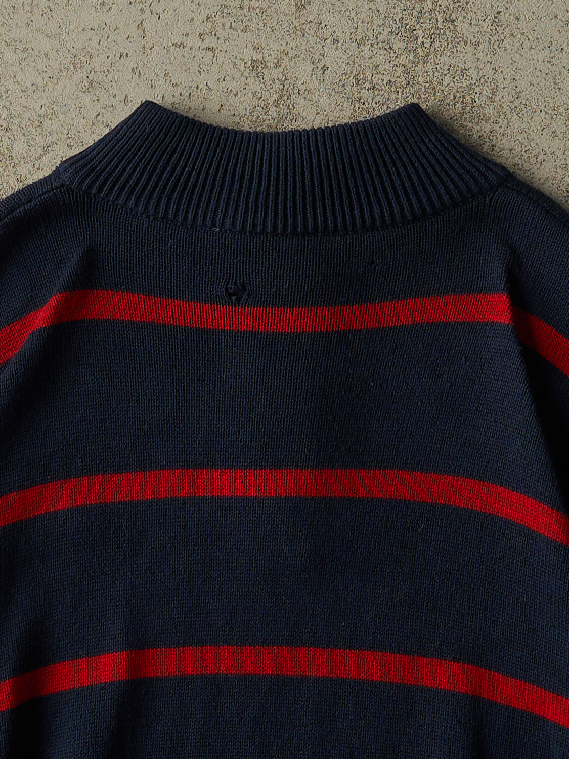 Vintage 90s Navy Blue Chaps Embroidered Knit (XL)