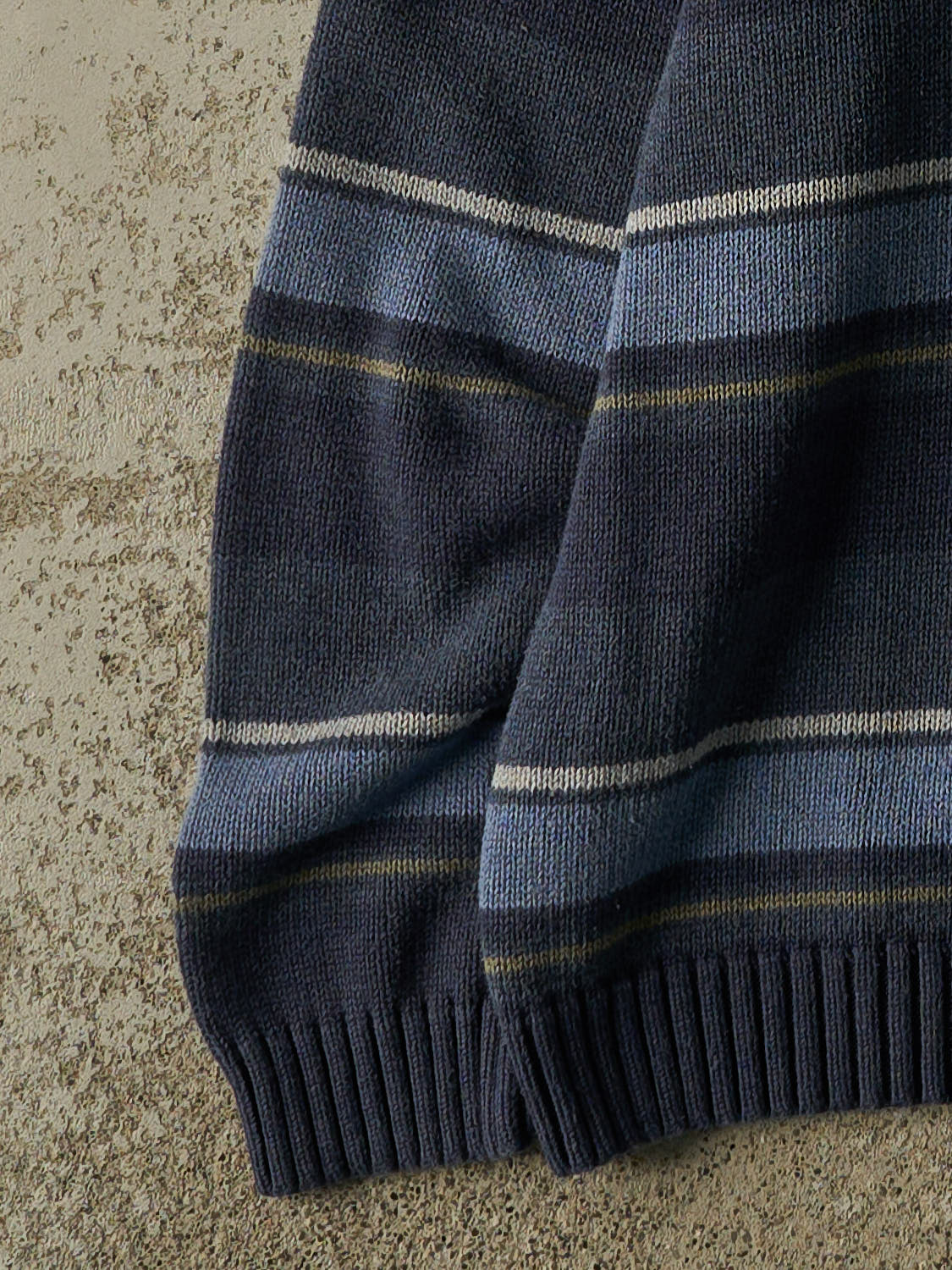 Vintage 90s Blue Eddie Bauer Striped Knit (M/L)