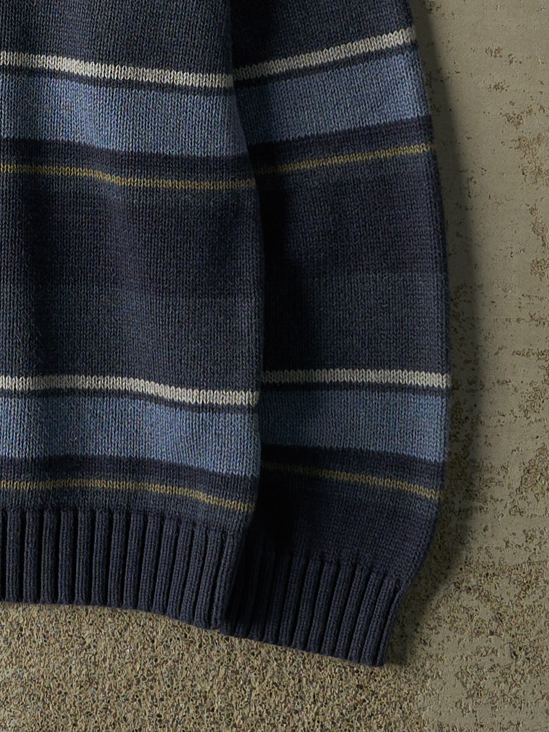 Vintage 90s Blue Eddie Bauer Striped Knit (M/L)