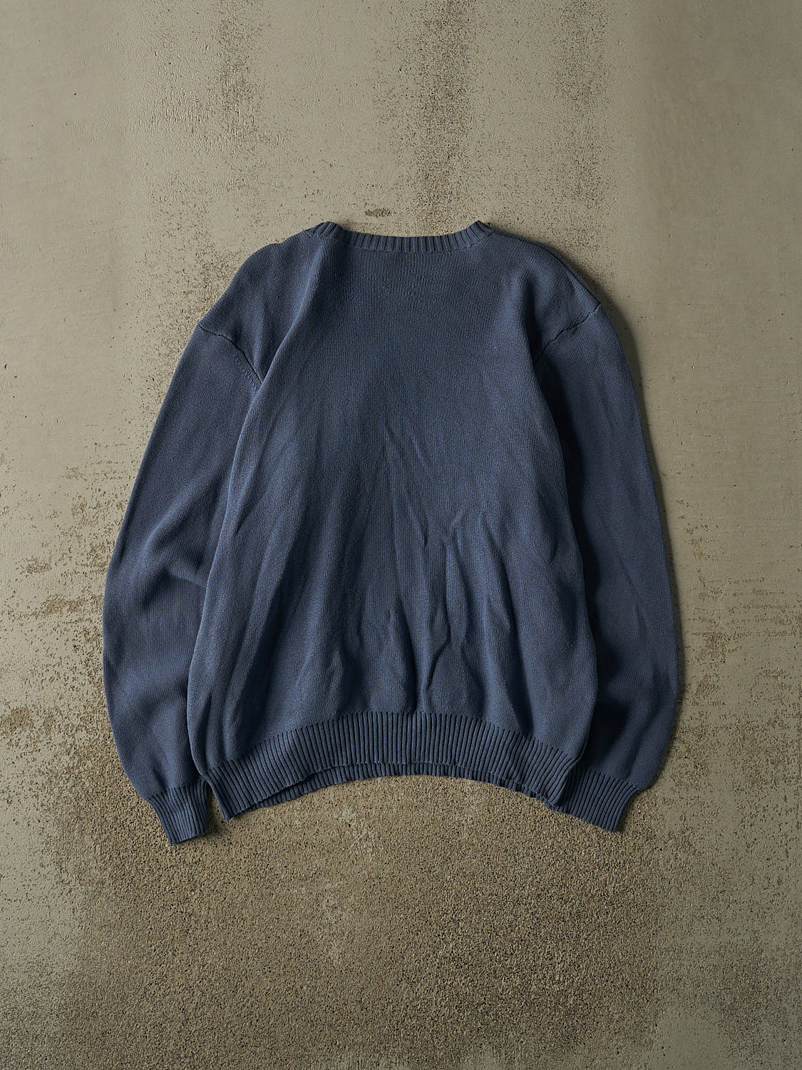 Vintage 90s Blue Old Navy Embroidered Knit (L)