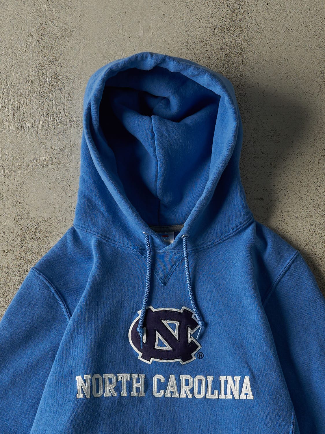 Vintage Y2K Blue Russell Athletic University of North Carolina Hoodie (XS/S)