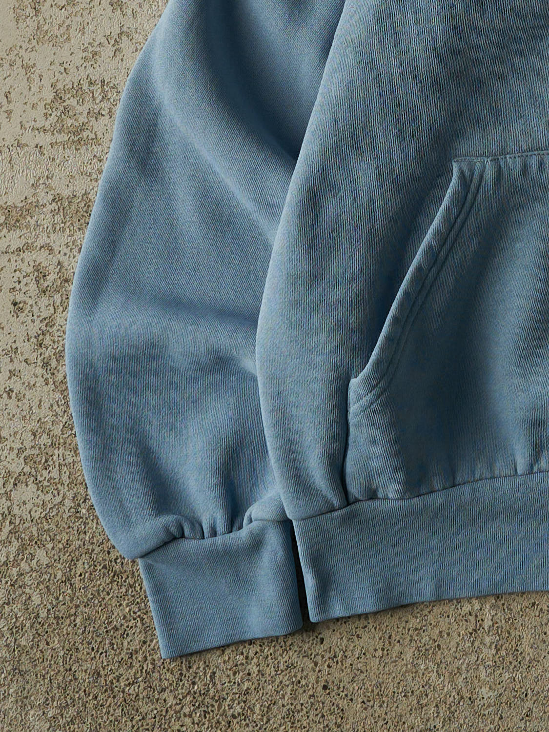 Vintage Y2K Slate Blue Champion Embroidered Hoodie (XS/S)