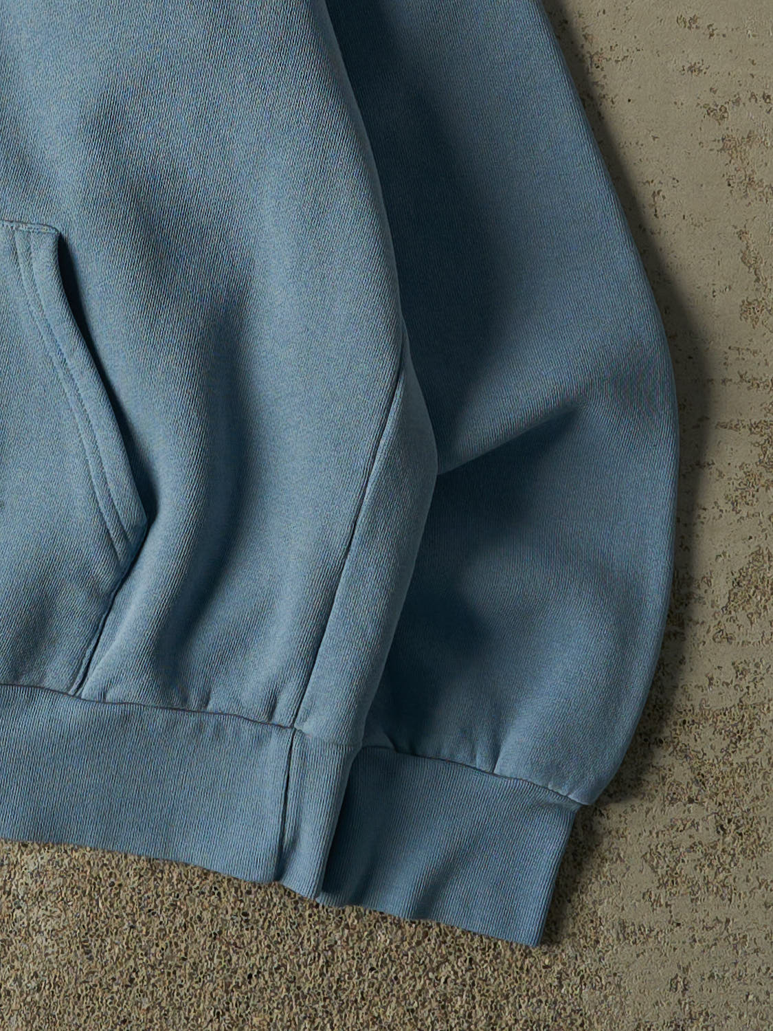 Vintage Y2K Slate Blue Champion Embroidered Hoodie (XS/S)