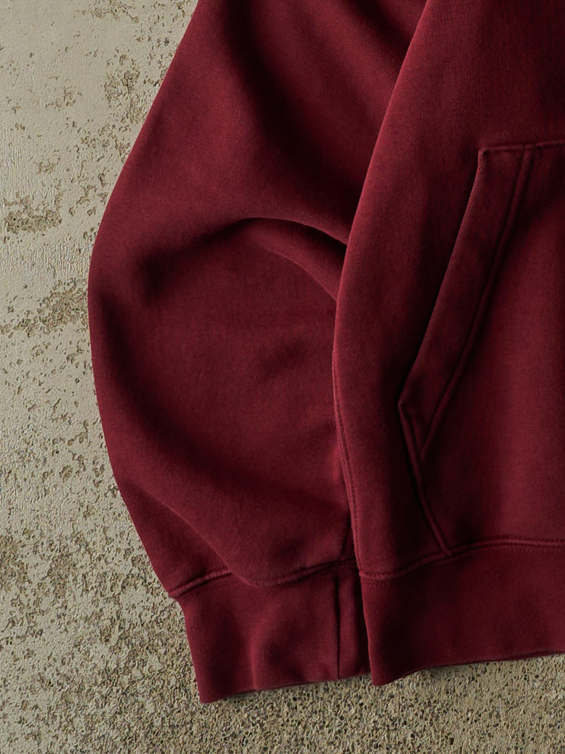 Vintage Y2K Burgundy Nike Embroidered Hoodie (S)