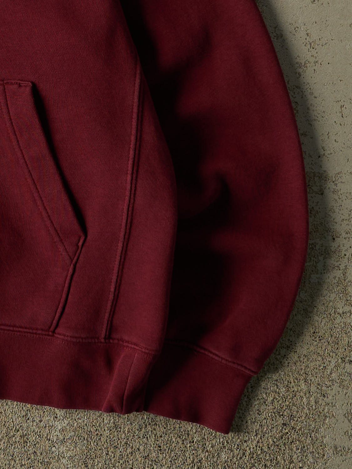 Vintage Y2K Burgundy Nike Embroidered Hoodie (S)