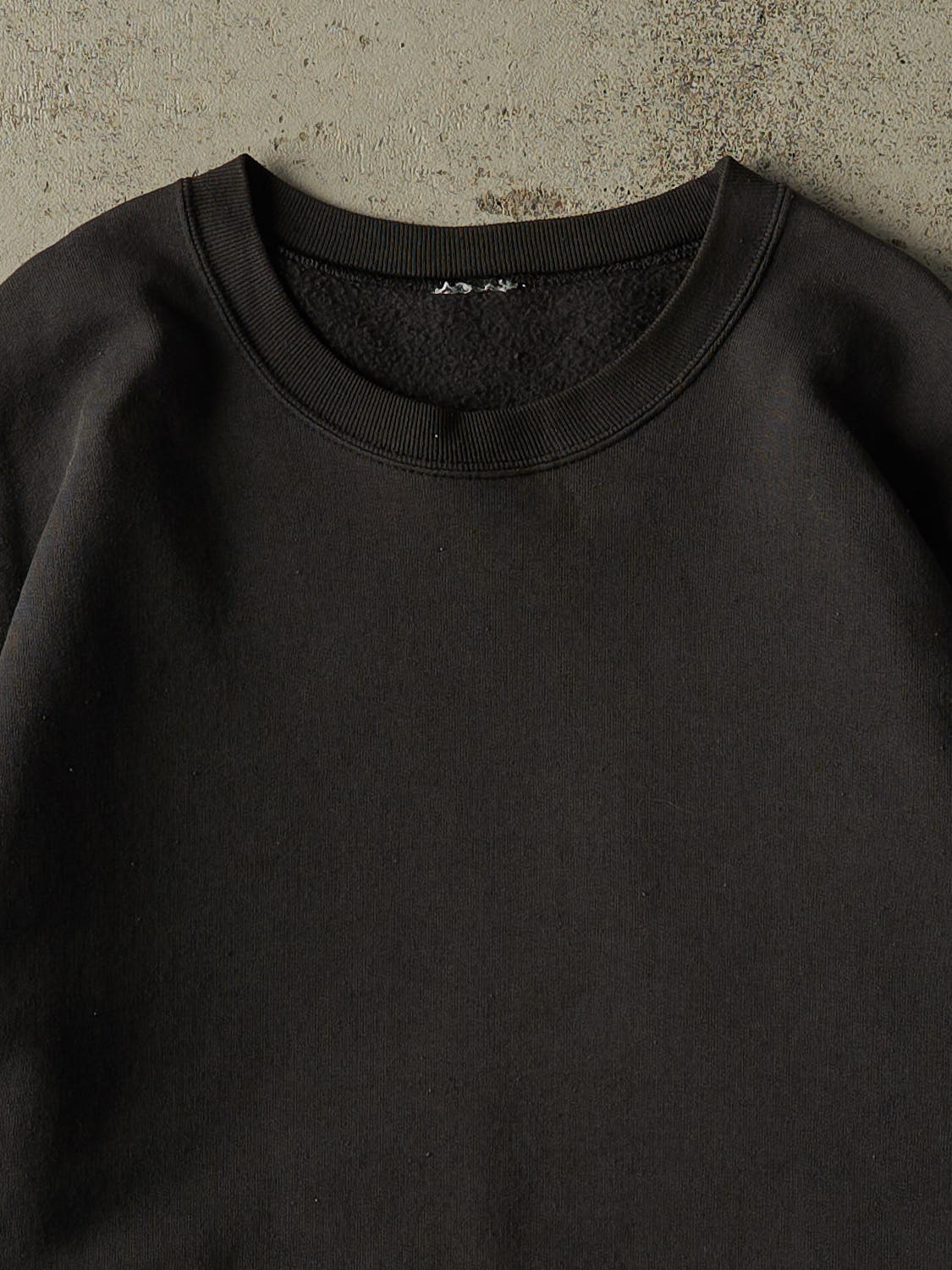 Vintage 90s Black Blank Crewneck (L)