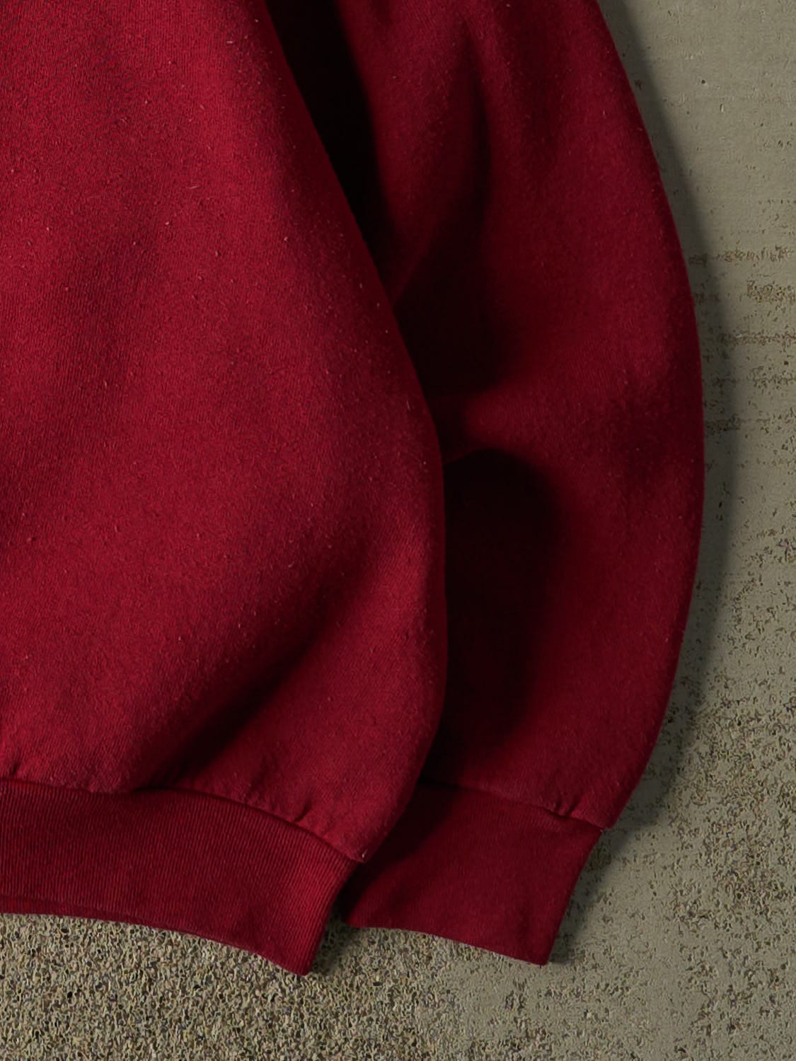 Vintage 80s Burgundy Blank Boxy Crewneck (XL/XXL)
