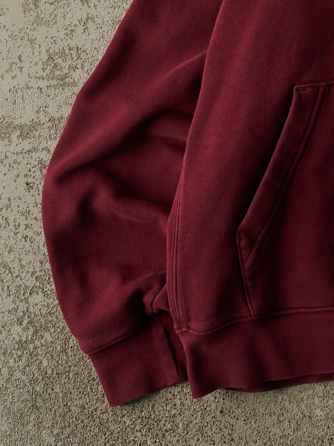 Vintage Y2K Burgundy Nike Embroidered Hoodie (S/M)
