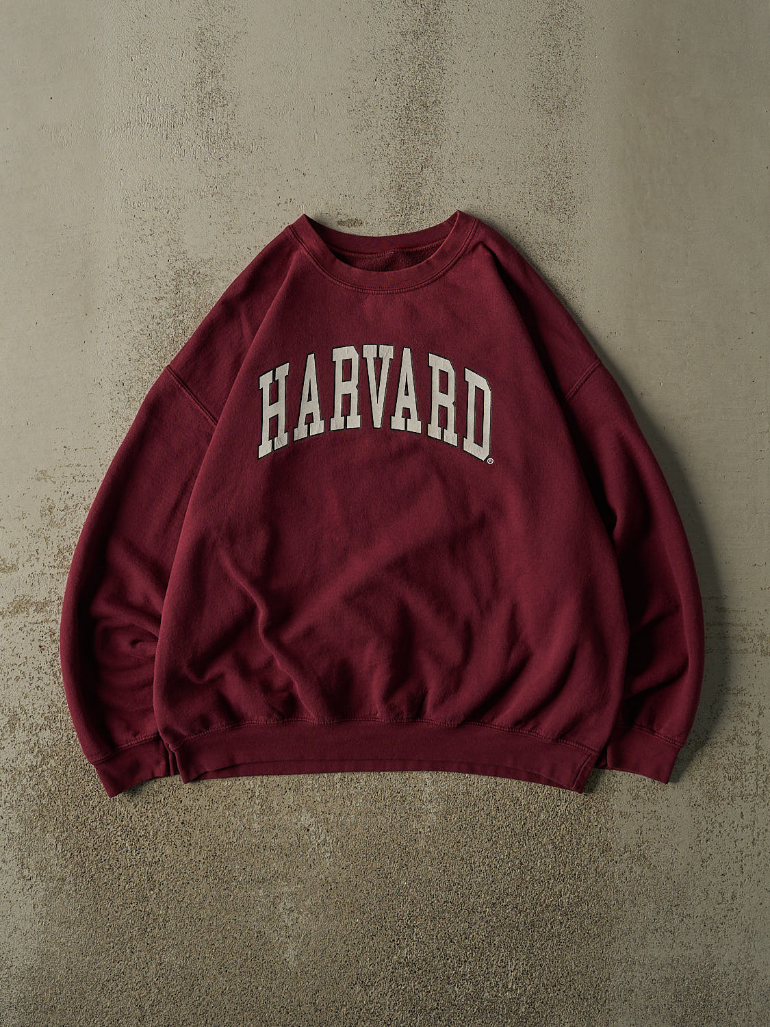 Vintage Y2K Burgundy Harvard University Crewneck (XL/XXL)