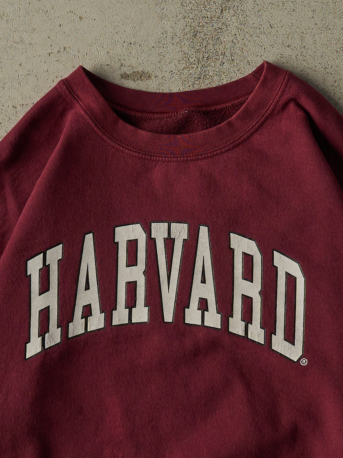 Vintage Y2K Burgundy Harvard University Crewneck (XL/XXL)