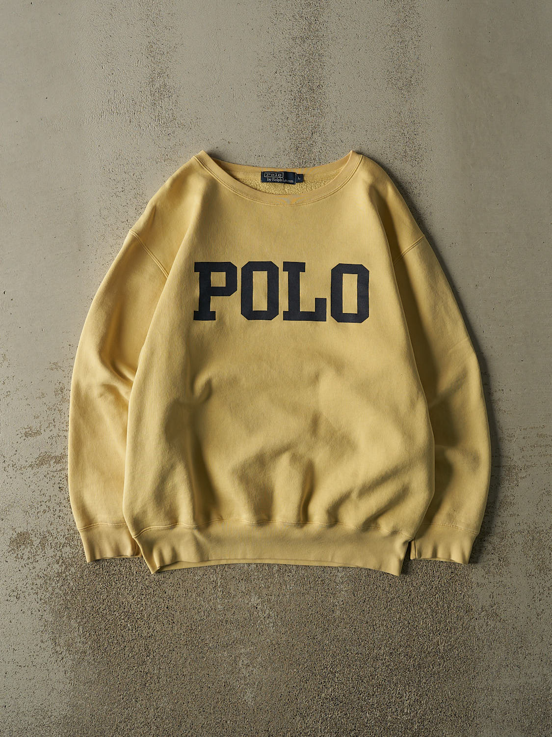 Vintage 90s Yellow Polo Crewneck (XL)