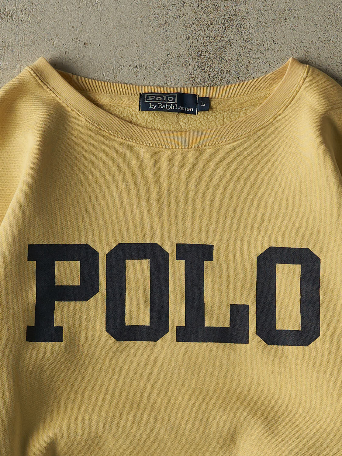 Vintage 90s Yellow Polo Crewneck (XL)
