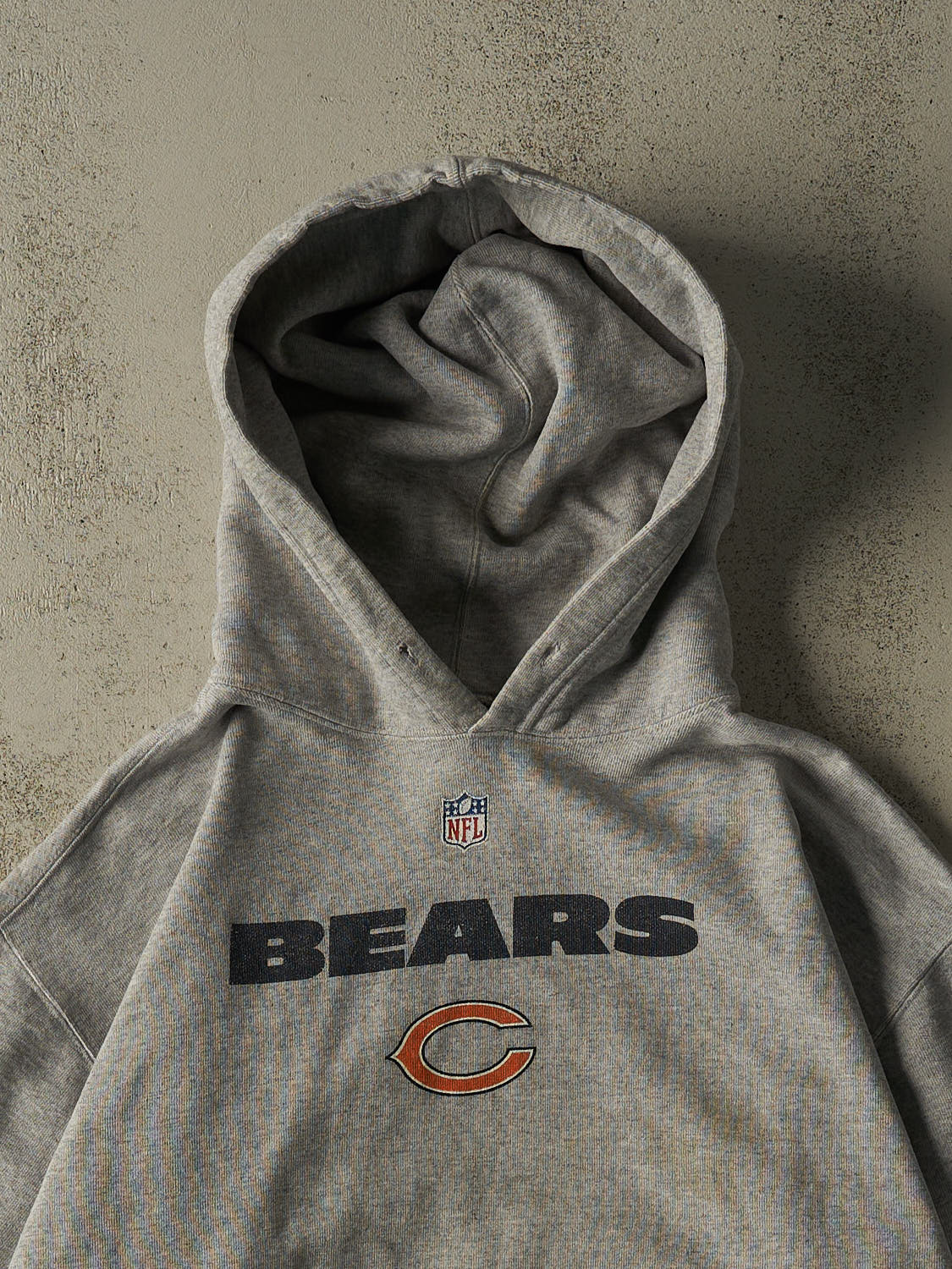 Vintage Y2K Grey Chicago Bears Hoodie (XL/XXL)