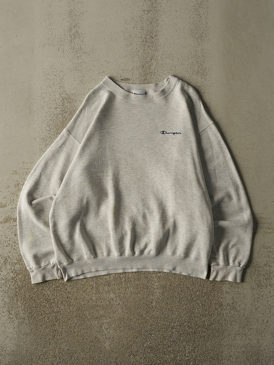 Vintage 90s Heather Grey Champion Crewneck (L/XL)