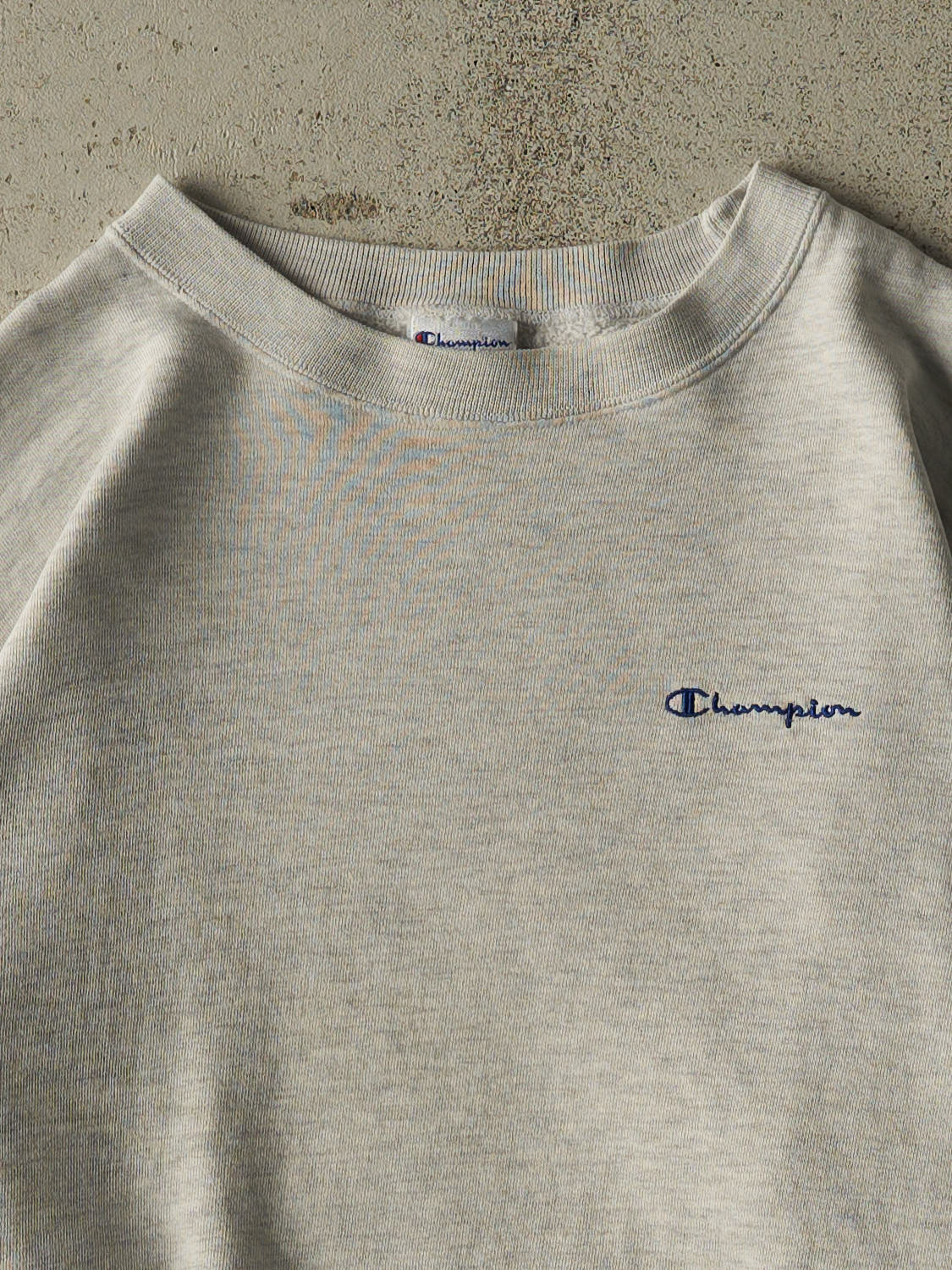 Vintage 90s Heather Grey Champion Crewneck (L/XL)