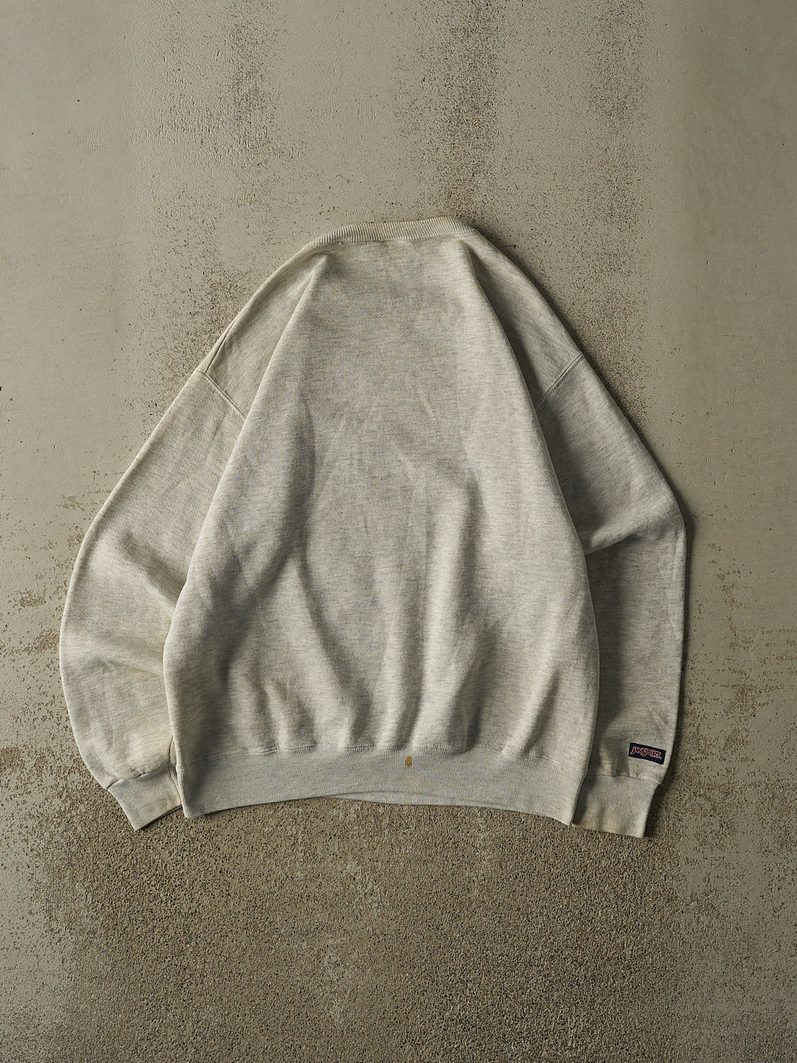 Vintage 90s Heather Grey Jansport Logo Crewneck (S/M)