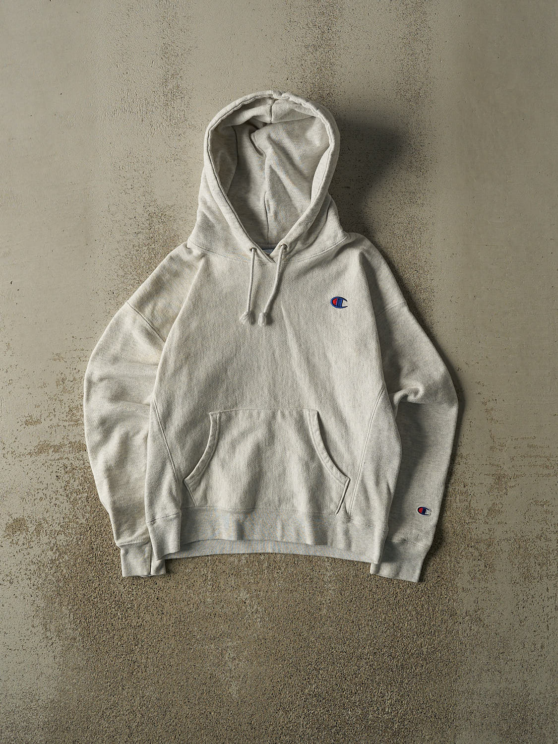 Vintage Y2K Heather Grey Champion Reverse Weave Hoodie (XS)