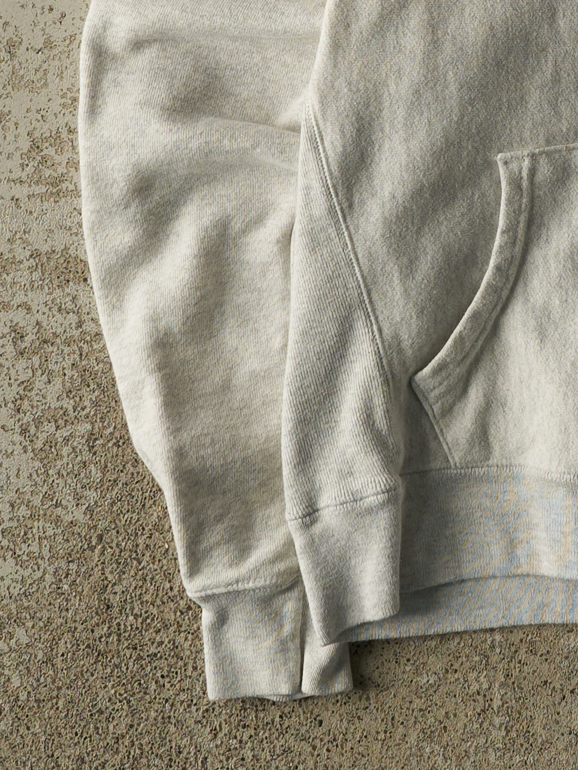 Vintage Y2K Heather Grey Champion Reverse Weave Hoodie (XS)