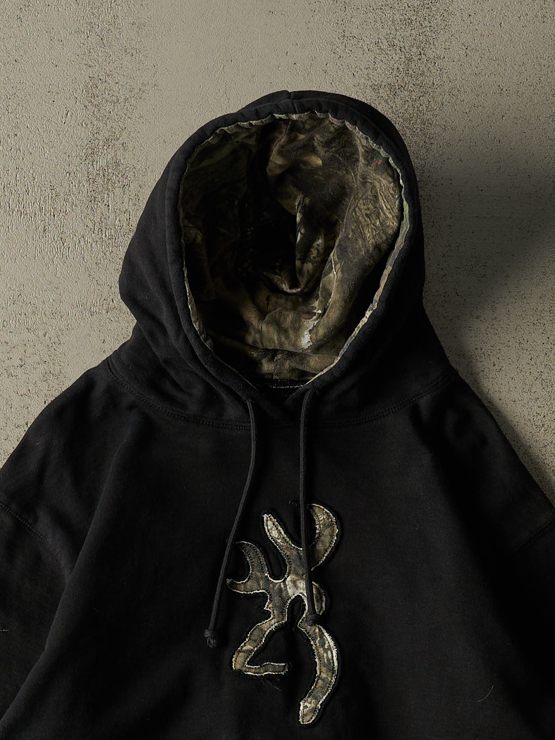 Vintage Y2K Black Browning Embroidered Hoodie (L)