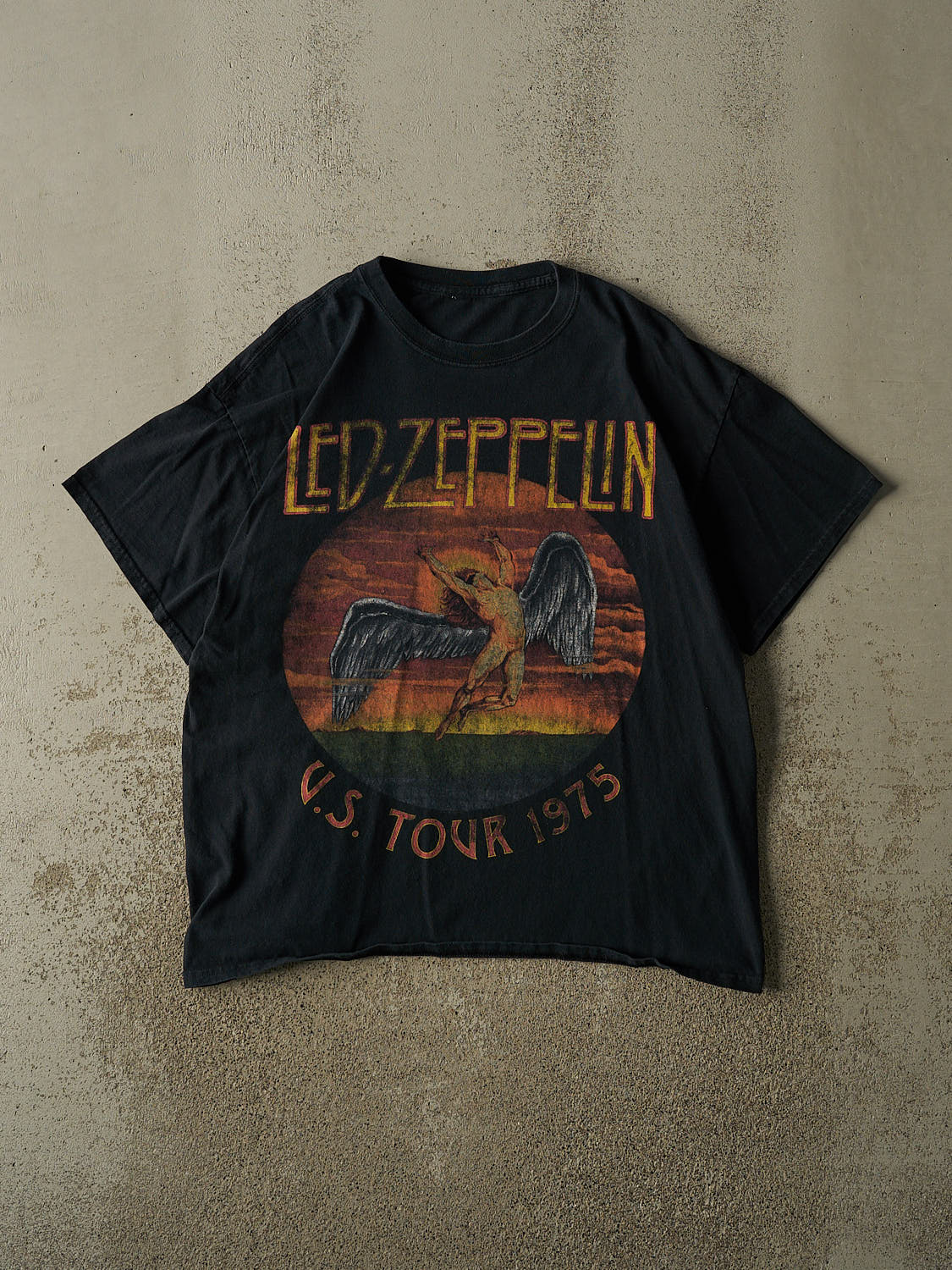 Vintage Y2K Faded Black Led Zeppelin Tee (L/XL)