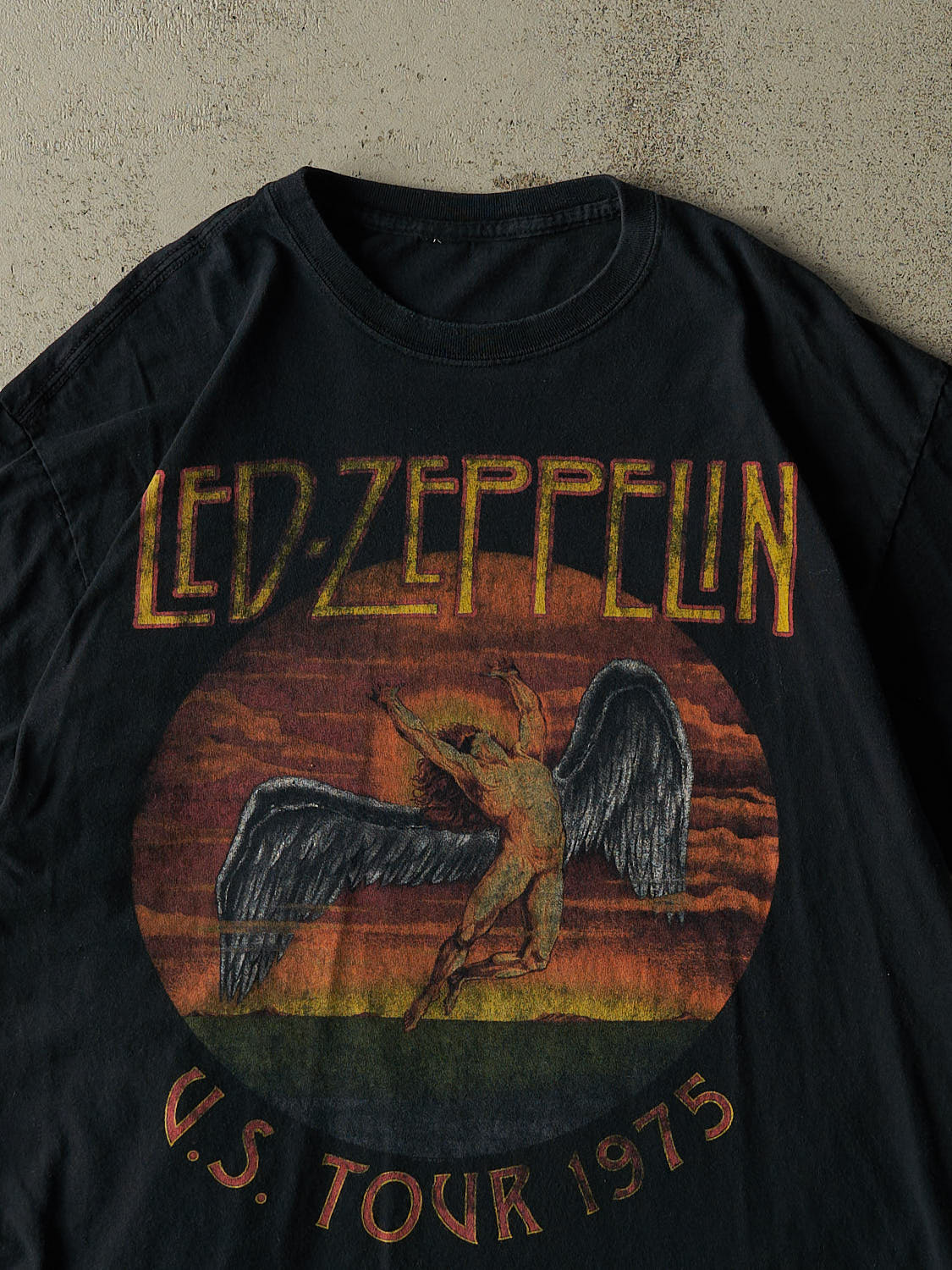 Vintage Y2K Faded Black Led Zeppelin Tee (L/XL)